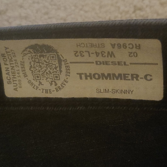 Diesel Thommer-c Slim-Skinny 34×32 (36x32) - Picture 3 of 6